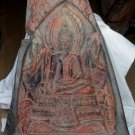 Asian Khmer Sitting Wooden Buddha on a Board #MS191