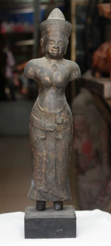 Asian Khmer Buddhist Armless Deity Statue #MS180