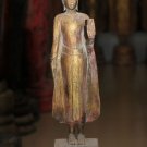 Asian Khmer Standing Wooden Buddha #MS168