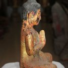 Asian Khmer Sitting Wooden Buddha #MS163