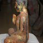 Asian Khmer Sitting Wooden Buddha #MS163