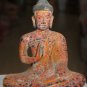 Asian Khmer Sitting Wooden Buddha #MS162
