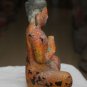 Asian Khmer Sitting Wooden Buddha #MS162