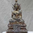 17th Century Asian Khmer Cambodian Bronze Sitting Buddha #N29