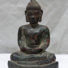 17th Century Asian Khmer Cambodian Bronze Sitting Buddha #N28