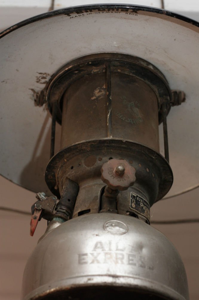Original Antique Old German Kerosene Lantern Found in Cambodia #G15