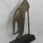 Asian Cambodian Buddhist Bronze Hand On Stand #G13