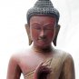 Asian Cambodian Khmer Wooden Sitting Buddha #N17