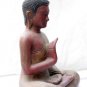 Asian Cambodian Khmer Wooden Sitting Buddha #N17