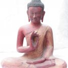 Asian Cambodian Khmer Wooden Sitting Buddha #N14