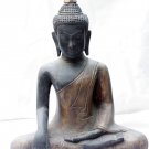 Asian Cambodian Khmer Wooden Sitting Buddha #N13