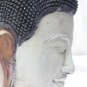 White Cambodian Wooden Buddha Head #N09