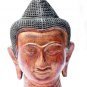 Asian Khmer Cambodian Wooden Buddha Head #N04