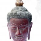 Asian Khmer Cambodian Wooden Buddha Head #N03