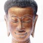 Asian Khmer Cambodian Wooden Buddha Head #N02