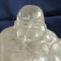 Chinese Quartz Crystal Sitting Laughing Buddha Beautifully Handcarved #C06