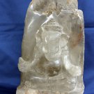 Quartz Sitting Ganesh Beautifully Handcarved #C04