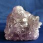 Buddha Chinese Natural Amethyst Laughing Buddha Beautifully Handcarved#C03