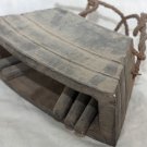 Old Asian Cow  Bell Cambodian Khmer Wood #O17