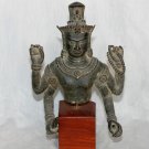 Vishnu Khmer Statue Old and Antique 4 Armed Deity Handmade #O11