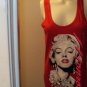 WOMENS RED MARILYN MONROE GRAPHIC T-SHIRT SIZE L XL