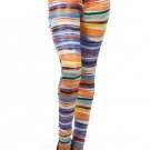 WOMENS PLUS SIZE ORANGE BLUE WHITE RED LEGGINGS SIZE 1X 2X 3X