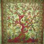 Bedspread Horoscope Mandala Art Tree print Wall Hanging Bed Cover Tapestry Bird