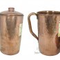 Wholesale Lot 2PC Jug Indian Pure Copper  Water Jug 1.5 Ltr. Pot Pitcher Mug