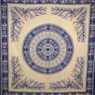 Mandala Art  Elephant print Wall Hanging Bed Cover Tapestry Bedspread Horoscope