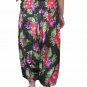Black Floral Print Harem Pants Baggy Genie Trouser Jumpsuit Boho Gypsy Indian