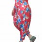 Red Color Floral Print Harem Pants Baggy Genie Trouser Jumpsuit Boho Gypsy India