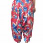 Red Color Floral Print Harem Pants Baggy Genie Trouser Jumpsuit Boho Gypsy India