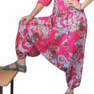 Designer Floral Print Harem Pants Baggy Genie Trouser Jumpsuit Boho Gypsy Indian