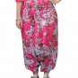 Designer Floral Print Harem Pants Baggy Genie Trouser Jumpsuit Boho Gypsy Indian
