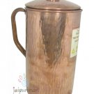 Wholesale Lot 2PC Jug Indian Pure Copper  Water Jug 1.0 Ltr. Pot Pitcher Mug