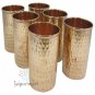 Copper Water 6 Glasses Set , Copper Item, Pure Copper Vacuum Water Pot ,Glass