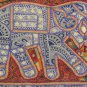 38"Wall Hanging Beaded Embroidery Art Patchwork Tapestry Decor Handmade Elephant
