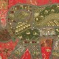 63"Wall Hanging Beaded Art PatchworkTapestry Runner Handmade Elephant Embroidery