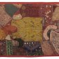 61" Beaded Art Patchwork Tapestry Decor Handmade Runner Embroidery Wall Hanging