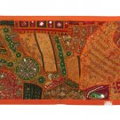 39" Embroidery Wall Hanging Art Beaded Patchwork Tapestry Decor Handmade Throw