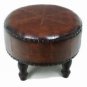 20" Decorative Round Ottoman, Pillow, Pouf, Ethnic Vintage, Stool, Chair Cover,