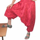 Harem pants - Genie Trouser Baggy Jumpsuit Boho India Gypsy for Men Women Red