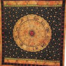 Astrology Zodiac Wall Hanging Bed Cover Tapestry Bedspread Horoscope Mandala Art