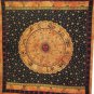 Astrology Zodiac Wall Hanging Bed Cover Tapestry Bedspread Horoscope Mandala Art