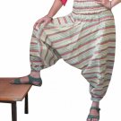 Designer Stripes Harem Pants Baggy Genie Trouser Jumpsuit Boho Gypsy Indian