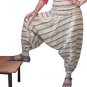 Designer Stripes Harem Pants Baggy Genie Trouser Jumpsuit Boho Gypsy Indian