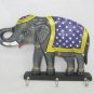 Hand craft Key Holder Wall Hanging Wooden Elephant Designer , 3 key Stand Hanger
