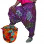 Multi Color Pink Harem Print Pants Baggy Genie Trouser Jumpsuit Boho Gypsy