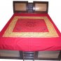 Indian Bed Sheet Embroidered Wall Hanging Bed Cover Tapestry Throw coverlet Art