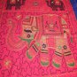 Indian Fitted Sheets Embroidered Wall Hanging Bed Cover Tapestry Throw coverlet
